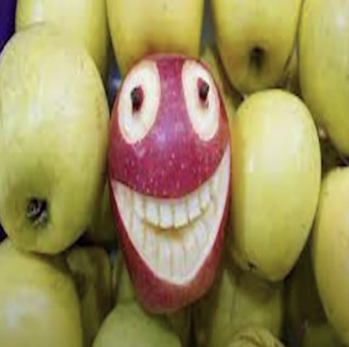 Grinning Apple | Know Your Meme